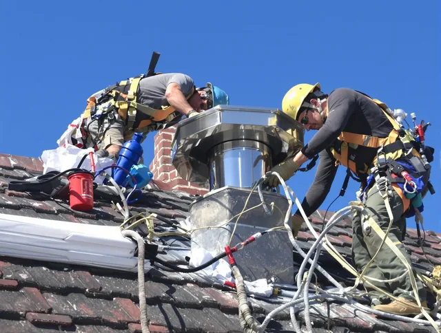 Protective chimney cap installed by St. Petersburg Chimney Sweep in St. Petersburg, FL