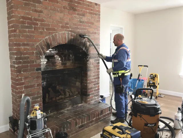 St. Petersburg Chimney Sweep expert performing detailed chimney sweep in St. Petersburg, FL