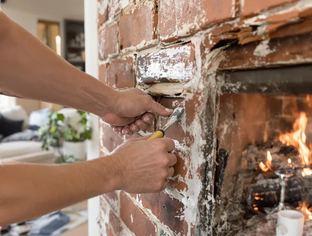 Routine fireplace repair by St. Petersburg Chimney Sweep in St. Petersburg, FL