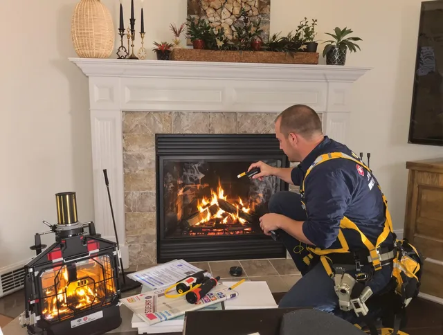 Safety-focused fireplace inspection by St. Petersburg Chimney Sweep in St. Petersburg, FL